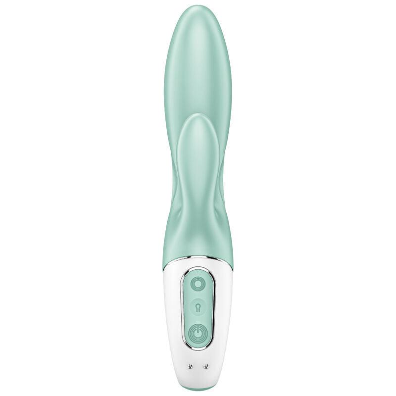 SATISFYER AIR PUMP BUNNY 5 APLICATIVO VIBRADOR DE COELHO INFLVEL VERDE