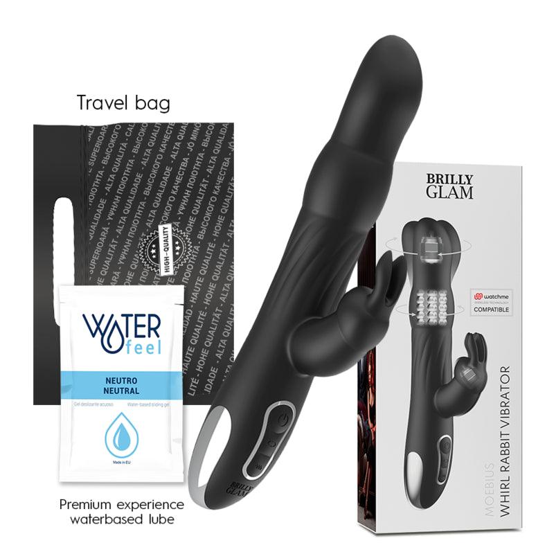 BRILLY GLAM VIBRADOR E ROTADOR MOEBIUS COELHO COMPATiVEL COM A TECNOLOGIA WATCHME WIRELESS