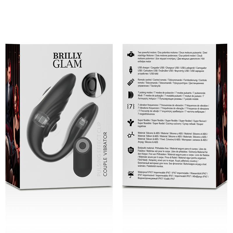 BRILLY GLAM CONTROLE REMOTO PULSANTE E VIBRAToRIO DE CASAL