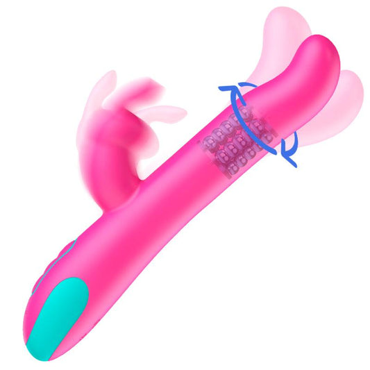 HAPPY LOKY PLUTO COELHO VIBRADOR E ROTADOR RELoGIO COM TECNOLOGIA SEM FIO COMPATiVEL