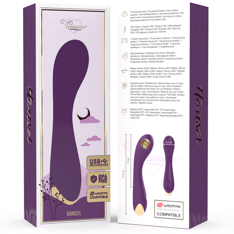 TREASURE HANSEL G SPOT VIBRATOR WATCHME WIRELESS TECHNOLOGY COMPATiVEL