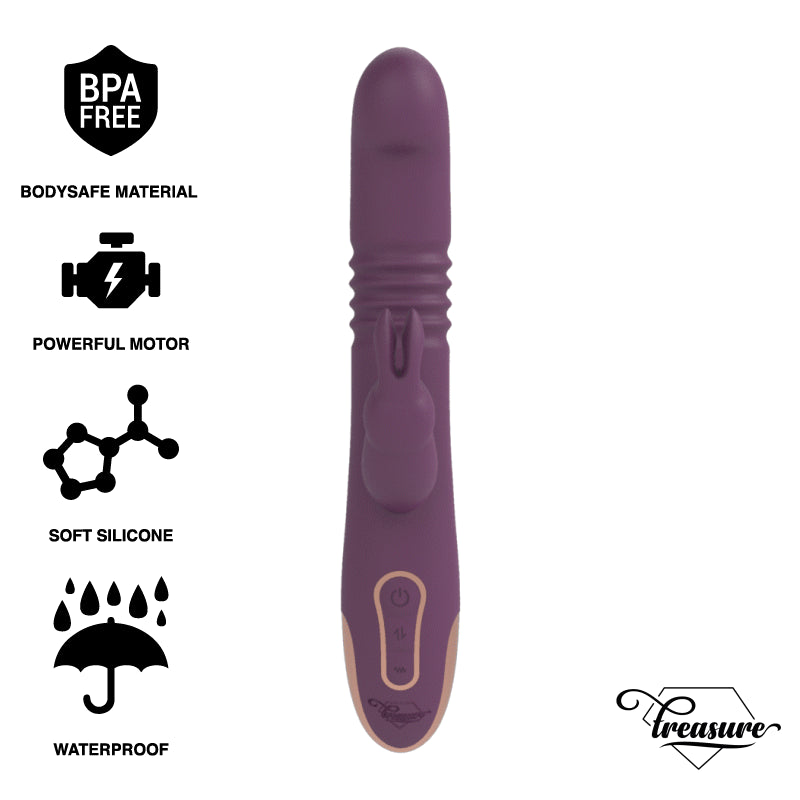 TREASURE BASTIAN COELHO PARA CIMA E PARA BAIXO ROTADOR E VIBRADOR COMPATiVEL COM A TECNOLOGIA WATCHME WIRELESS