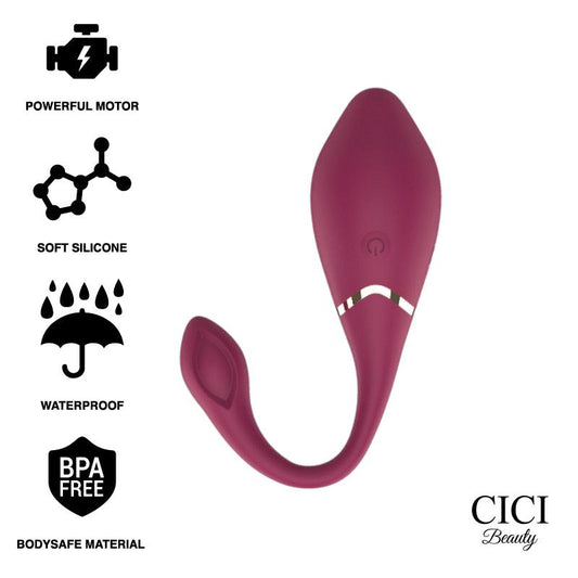 CICI BEAUTY CONTROLE REMOTO PREMIUM SILICONE EGG VIBRADOR