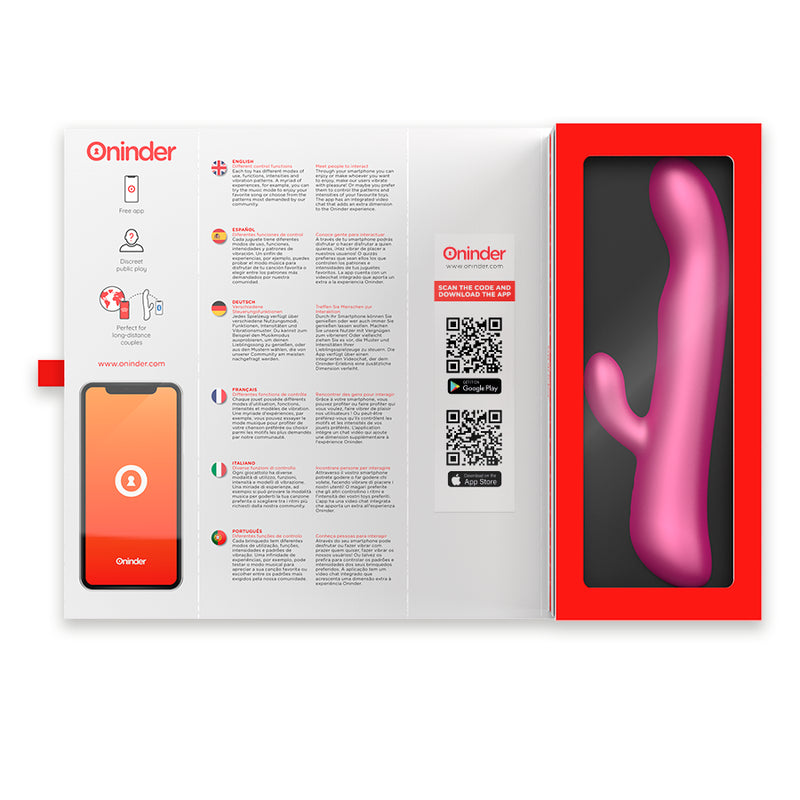 ONINDER OSLO VIBRATION ROTATION PINK APLICATIVO GRATUITO