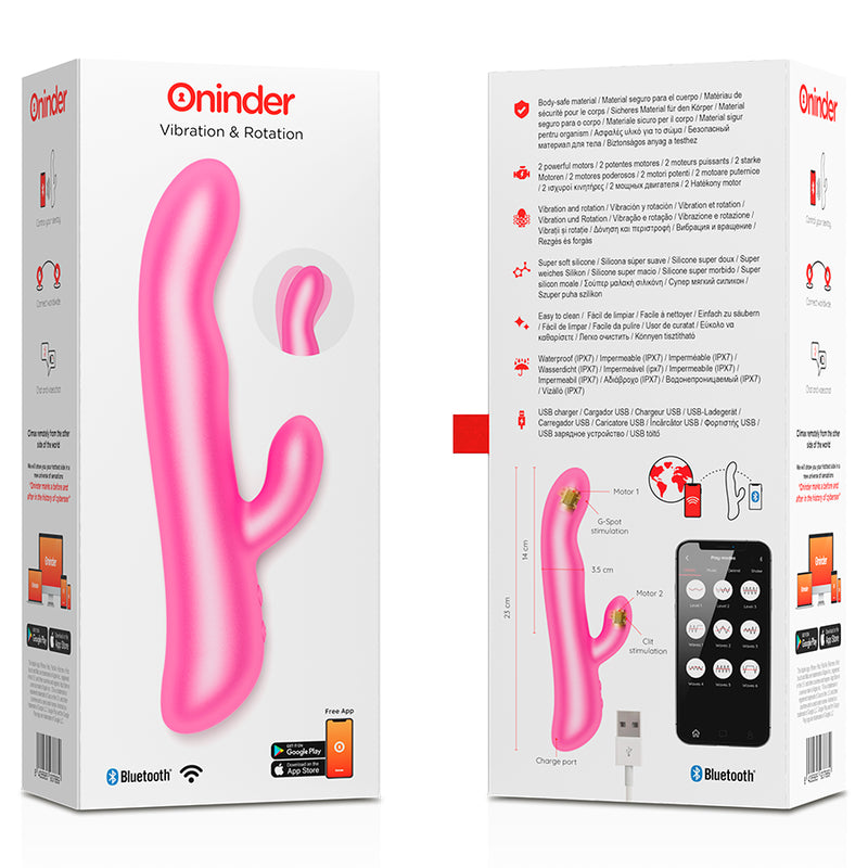 ONINDER OSLO VIBRATION ROTATION PINK APLICATIVO GRATUITO