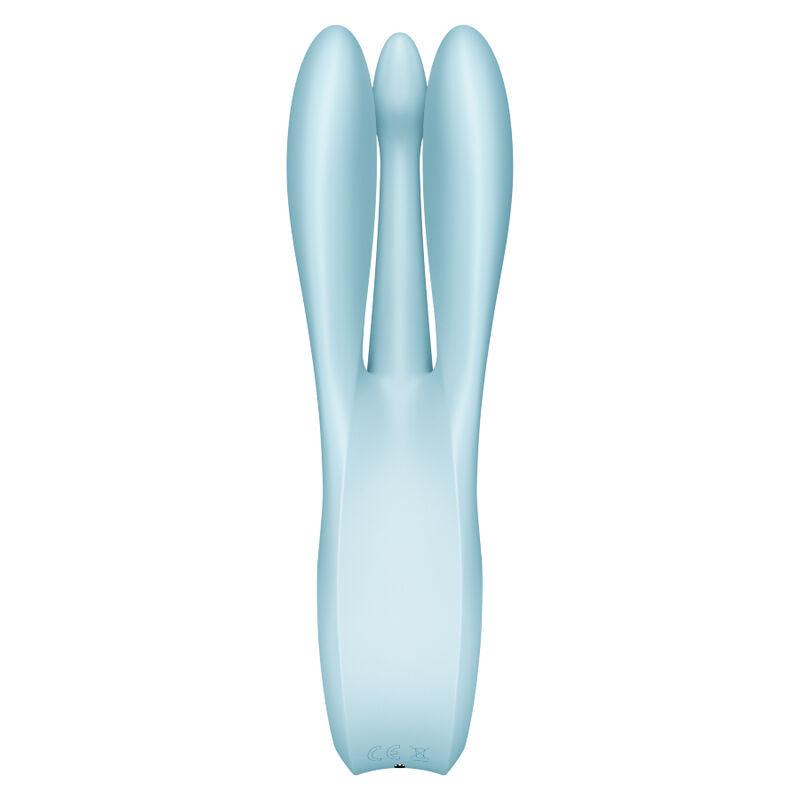 SATISFYER VIBRADOR THREESOME 1 AZUL