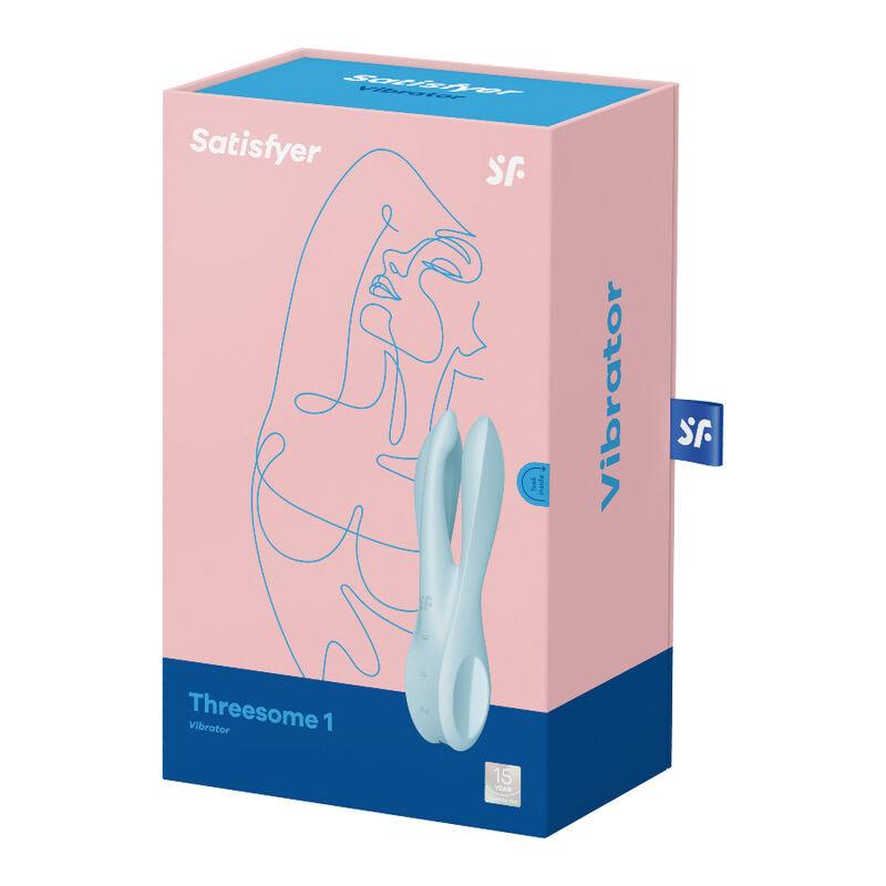 SATISFYER VIBRADOR THREESOME 1 AZUL