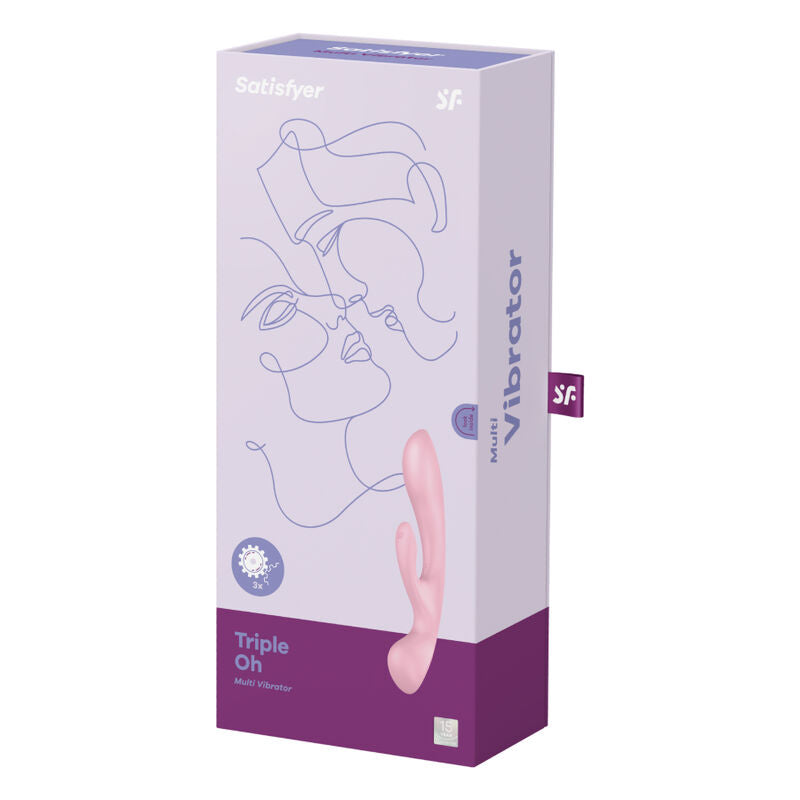 SATISFYER TRIPLE OH VIBRADOR HiBRIDO AZUL