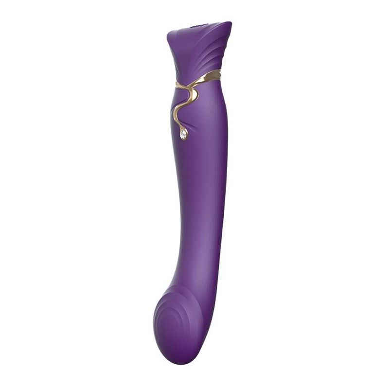 ZALO QUEEN SET PULSE WAVE CLIT STIM ROXO