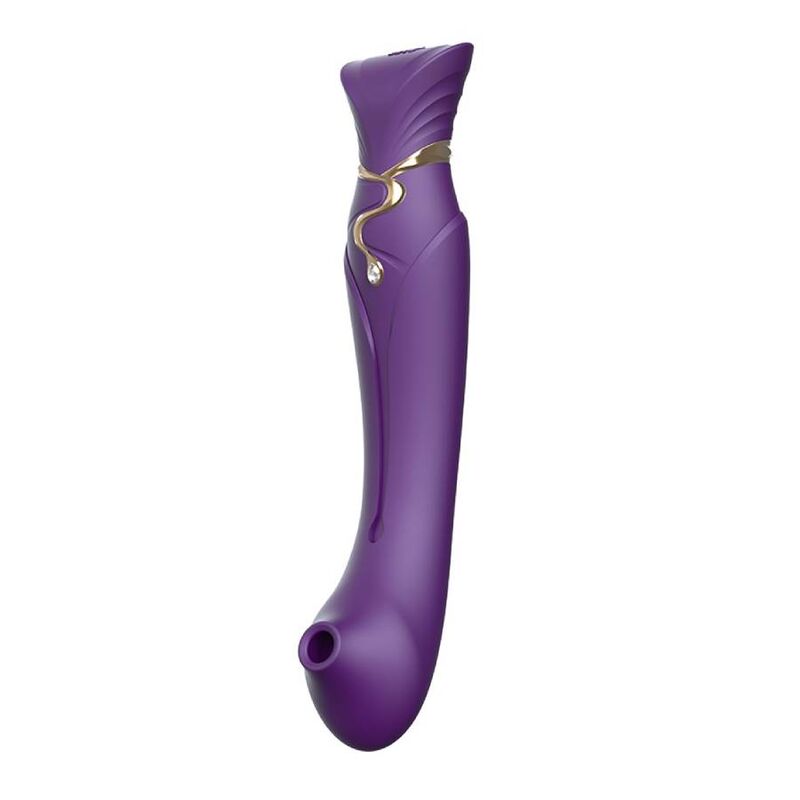 ZALO QUEEN SET PULSE WAVE CLIT STIM ROXO