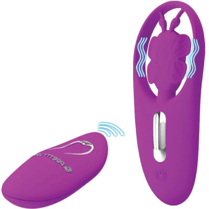 PRETTY LOVE ESTIMULADOR DE BORBOLETA DANCING PARA CALAS COM CONTROLE REMOTO LILAC