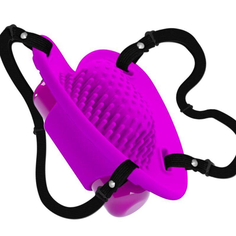 PRETTY LOVE HEARTBEAT CLITORIS MASSAGER 10 MODOS DE VIBRAO ROXO