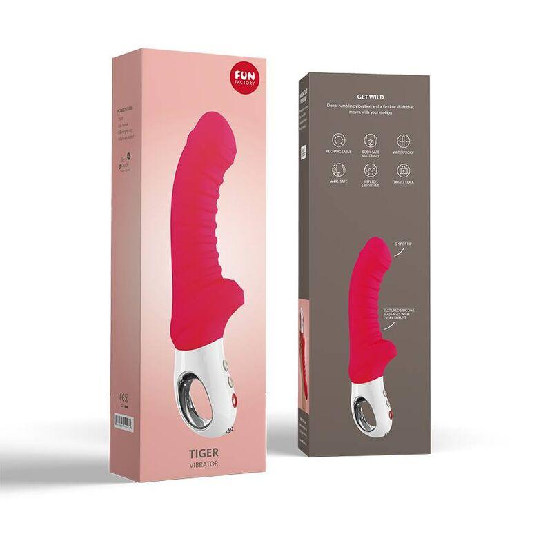 FUN FACTORY VIBRADOR TIGER G5 iNDIA VERMELHO