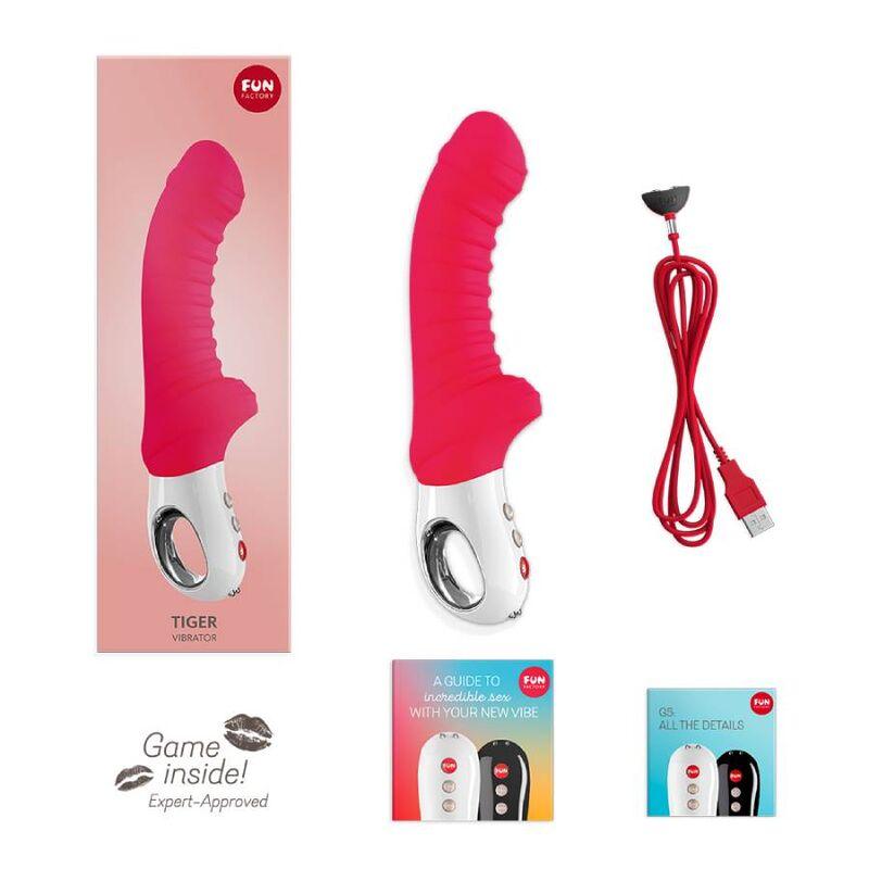 FUN FACTORY VIBRADOR TIGER G5 iNDIA VERMELHO