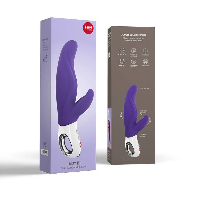 FUN FACTORY VIBRADOR LADY BI DUAL VIOLETA