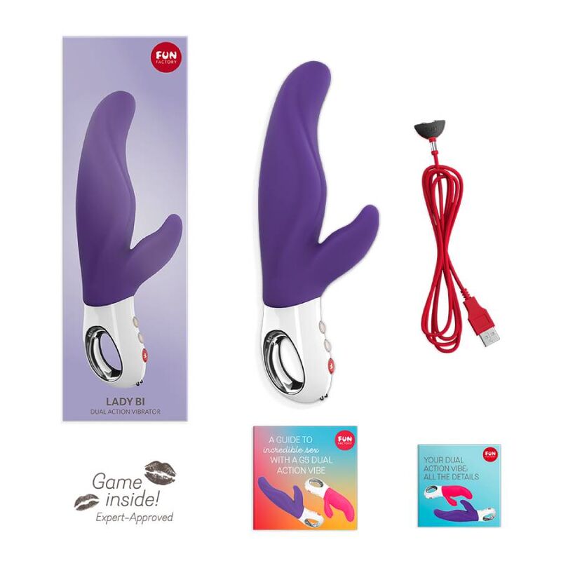 FUN FACTORY VIBRADOR LADY BI DUAL VIOLETA