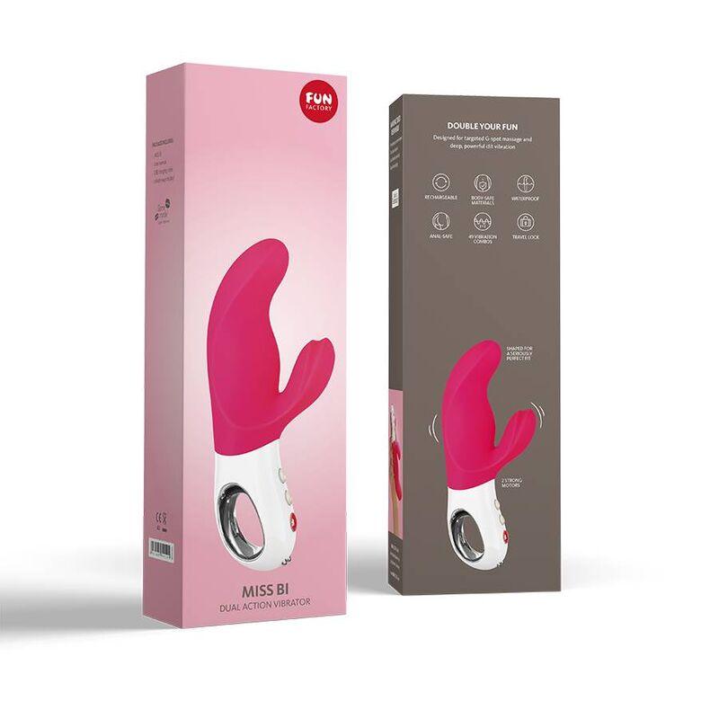 FUN FACTORY VIBRADOR MISS BI DUAL ROSA BRANCO