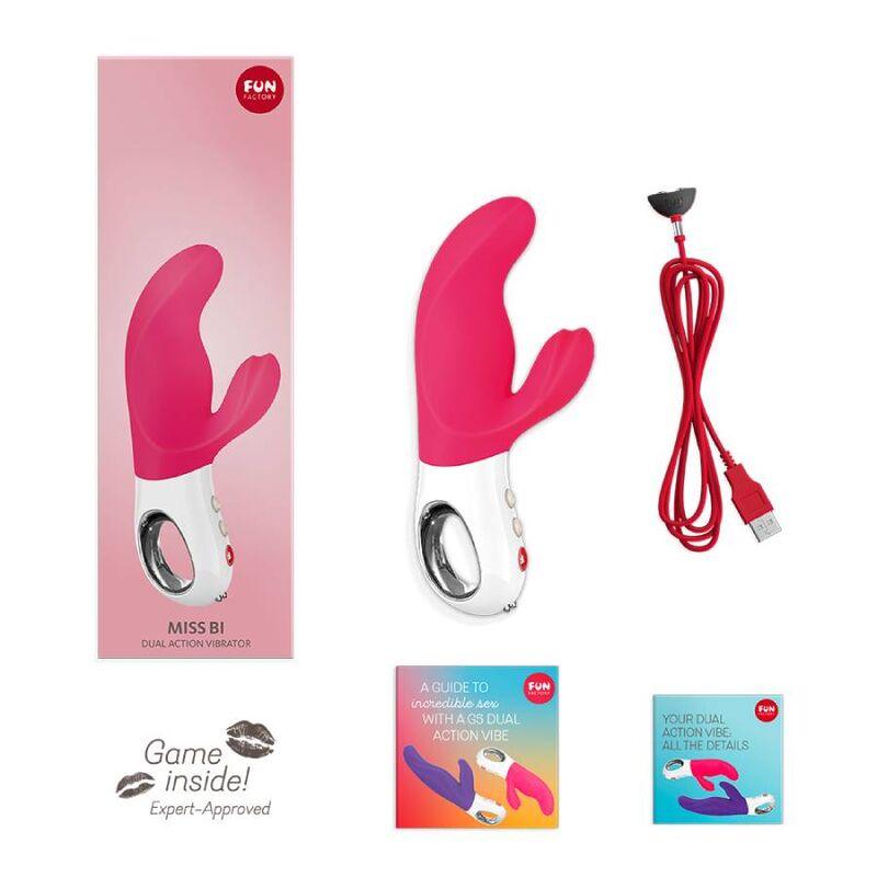 FUN FACTORY VIBRADOR MISS BI DUAL ROSA BRANCO