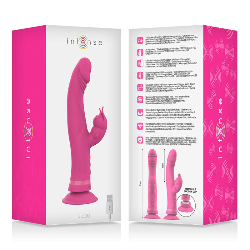 INTENSE VIBRADOR JULIO COELHO ROSA SILICONE