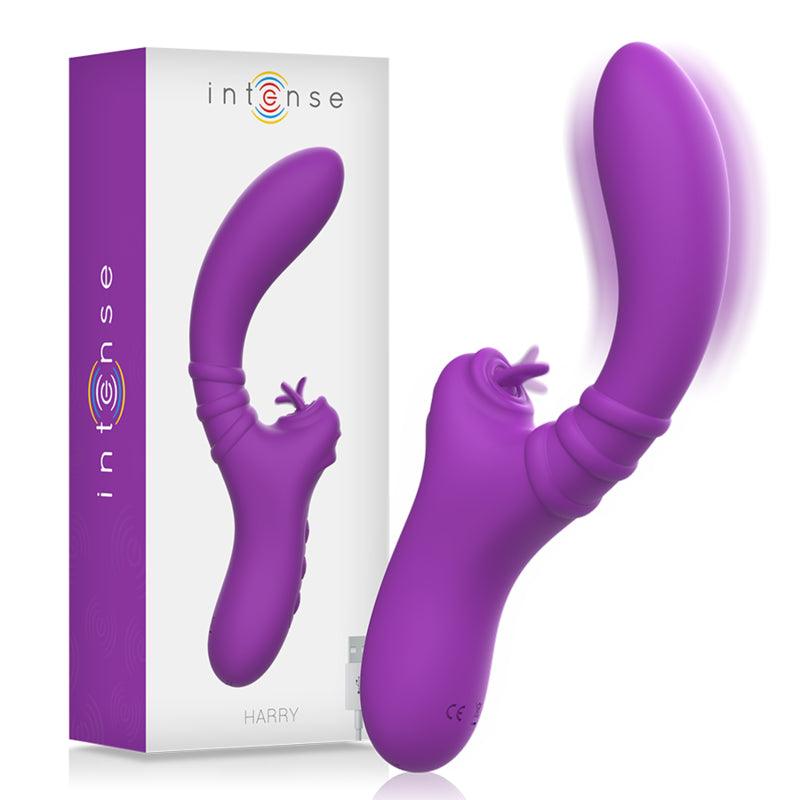 INTENSE VIBRADOR FLEXiVEL HARRY COM LiNGUA ROXA