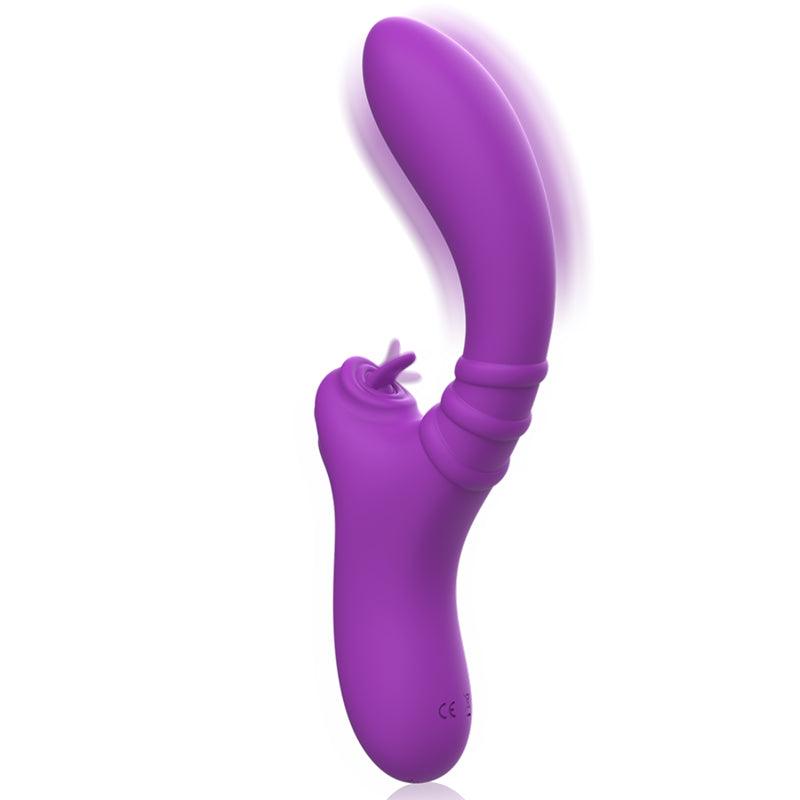 INTENSE VIBRADOR FLEXiVEL HARRY COM LiNGUA ROXA