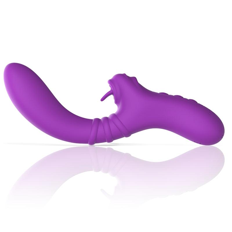 INTENSE VIBRADOR FLEXiVEL HARRY COM LiNGUA ROXA