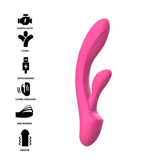 INTENSE VIBRADOR LUIGI COELHO ROSA SILICONE LiQUIDO