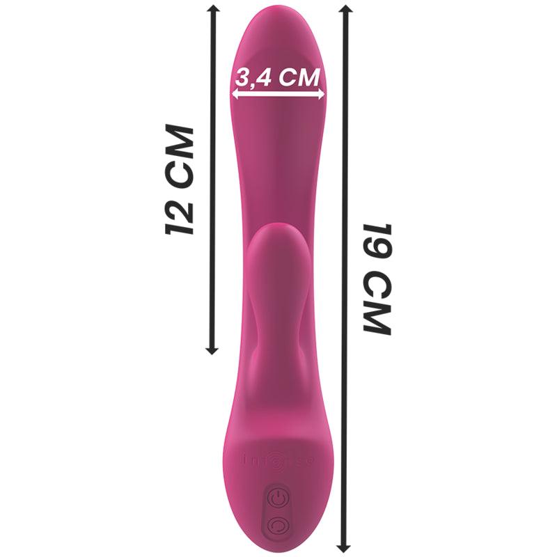 INTENSE VIBRADOR LUIGI COELHO ROSA SILICONE LiQUIDO