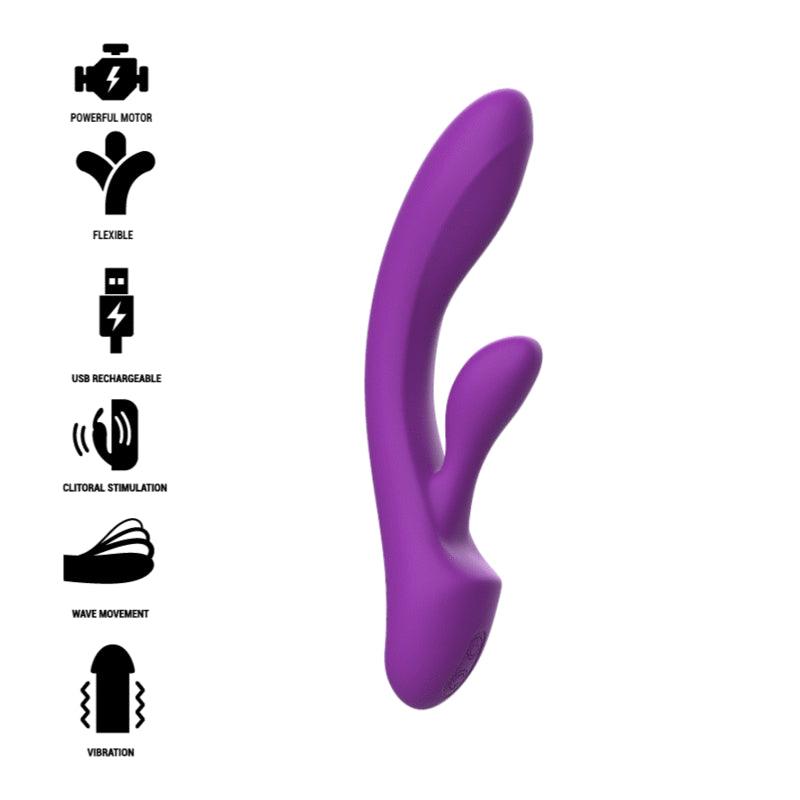 INTENSE VIBRADOR LUIGI COELHO SILICONE LiQUIDO ROXO