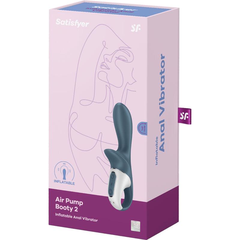 SATISFYER BOOTY DE BOMBA DE AR 2 CINZA ESCURO