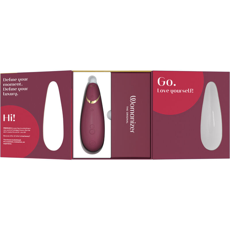 WOMANIZER PREMIUM 2 ESTIMULADOR CLITORIAL BORDEAUX