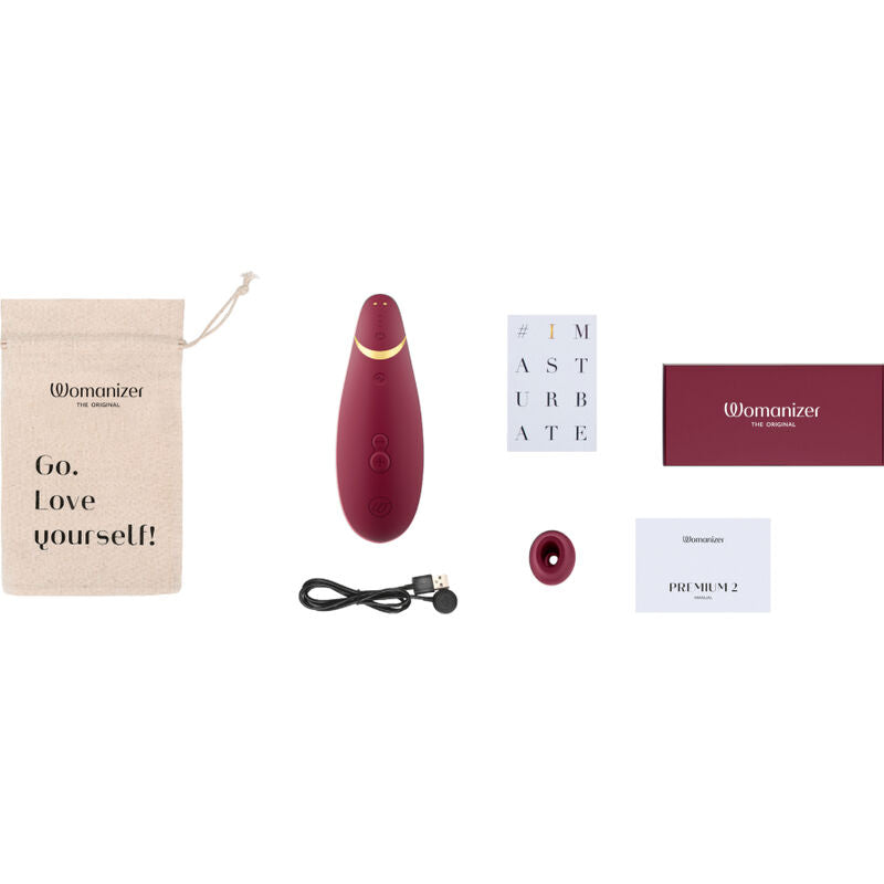 WOMANIZER PREMIUM 2 ESTIMULADOR CLITORIAL BORDEAUX