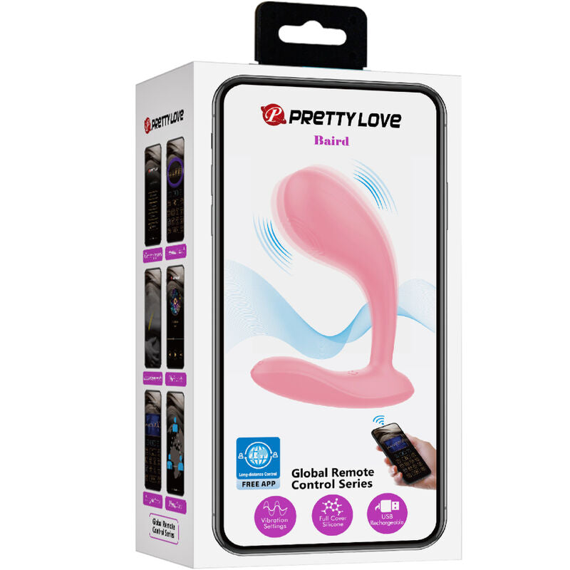 PRETTY LOVE BAIRD G SPOT 12 VIBRAoES RECARREGVEL ROSA APLICATIVO