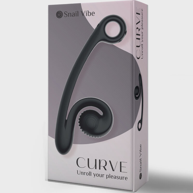 SNAIL VIBE VIBRADOR CURVA PRETO