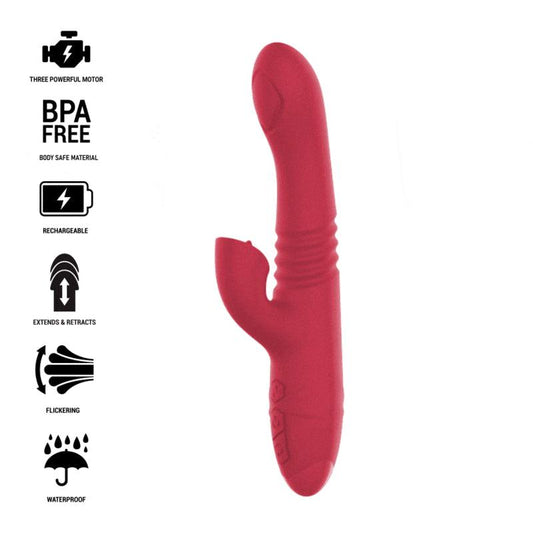 INTENSE VIBRADOR UP DOWN RECARREGVEL DUA MULTIFUNO COM LiNGUA VERMELHA