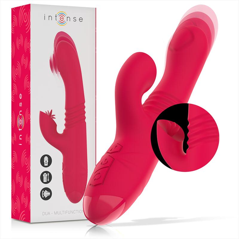 INTENSE VIBRADOR UP DOWN RECARREGVEL DUA MULTIFUNO COM LiNGUA VERMELHA