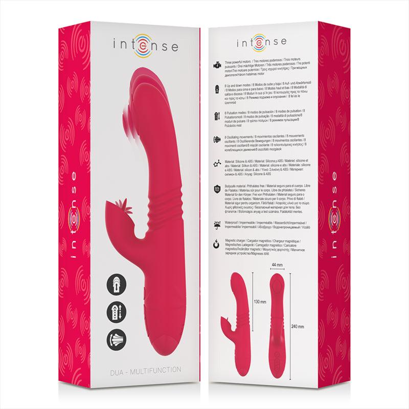 INTENSE VIBRADOR UP DOWN RECARREGVEL DUA MULTIFUNO COM LiNGUA VERMELHA