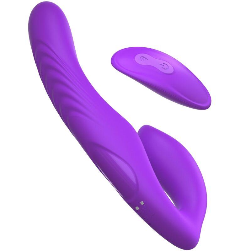 FANTASY FOR HER VIBRADOR DE DUPLA PENETRACaO CONTROLE REMOTO 9 NiVEIS VIOLETA