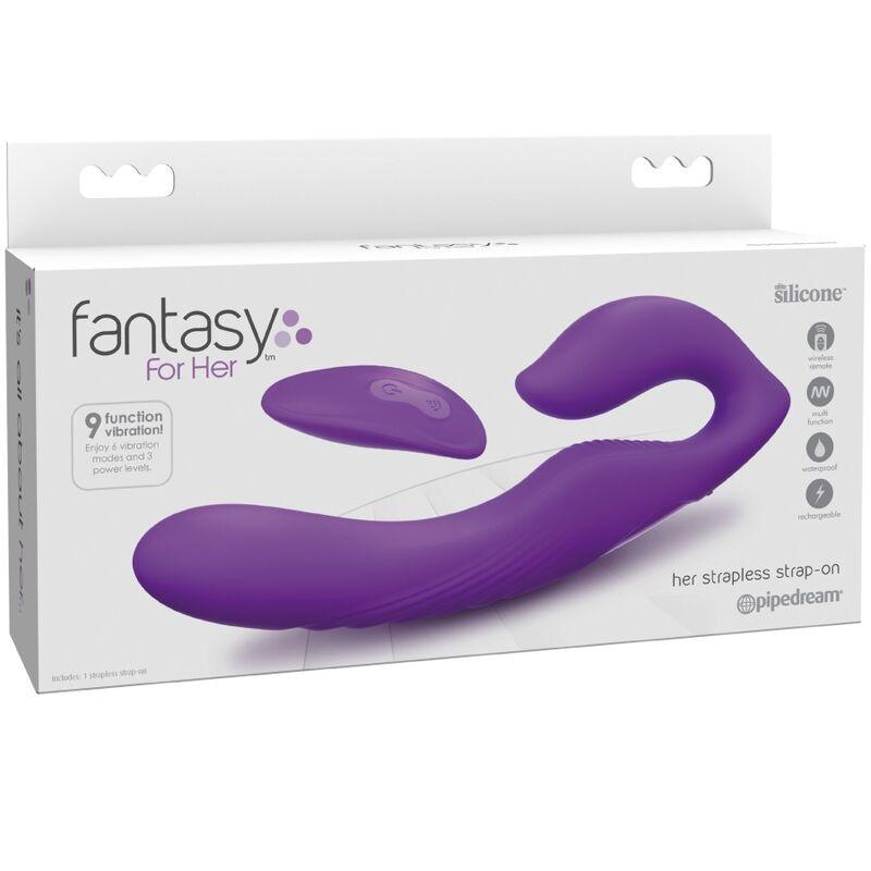 FANTASY FOR HER VIBRADOR DE DUPLA PENETRACaO CONTROLE REMOTO 9 NiVEIS VIOLETA