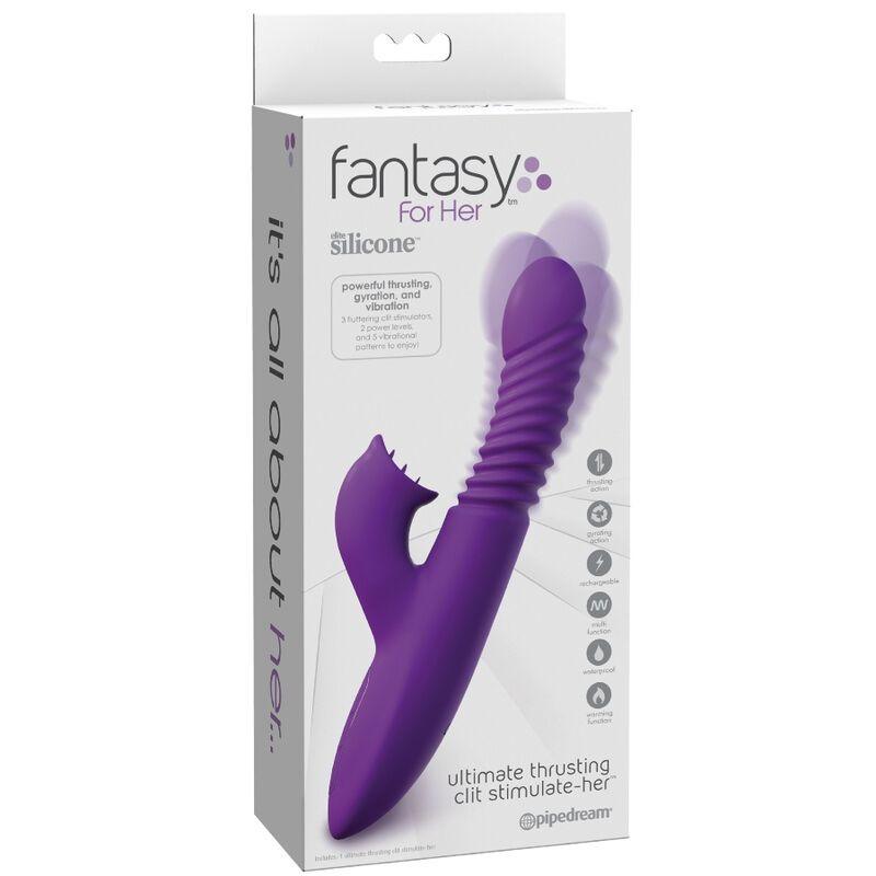 FANTASY FOR HER ESTIMULADOR DE CLIToRIS COM OSCILACaO DE CALOR E FUNCaO DE VIBRACaO VIOLETA