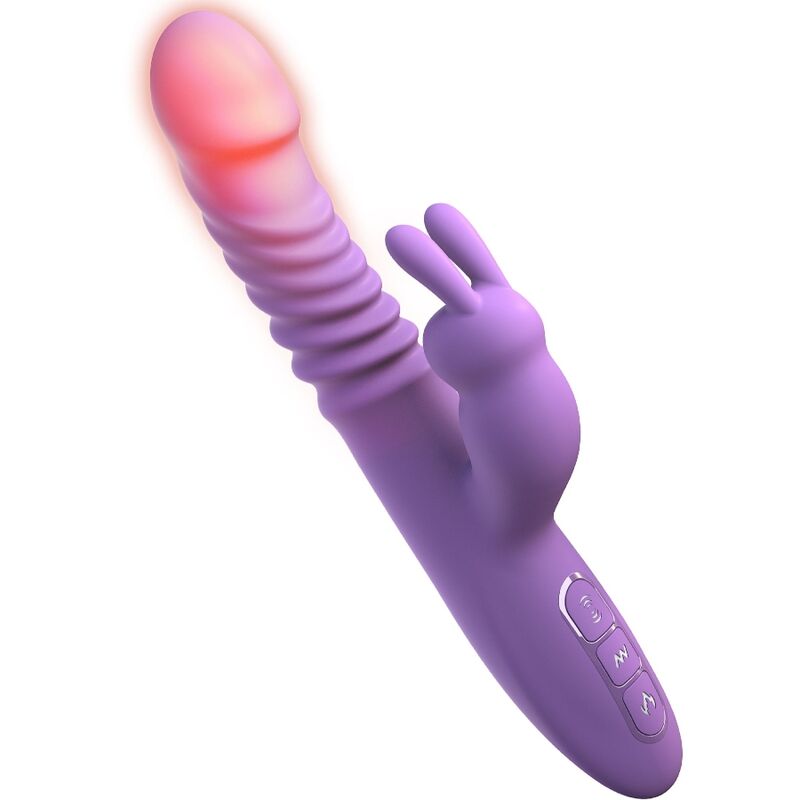 FANTASY FOR HER ESTIMULADOR DE CLIToRIS DE COELHO COM OSCILACaO DE FUNCaO DE CALOR E VIBRACaO VIOLETA