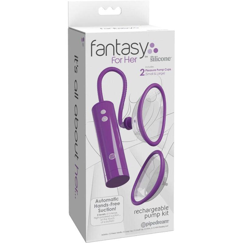 FANTASY FOR HER KIT DE BOMBA DE ASPIRACaO DE CLIToRIS RECARREGaVEL TAMANHO S L