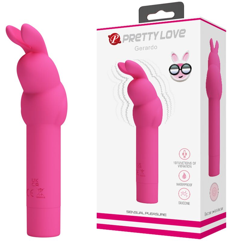 PRETTY LOVE VIBRADOR DE SILICONE GERARDO FUSCHIA COELHO