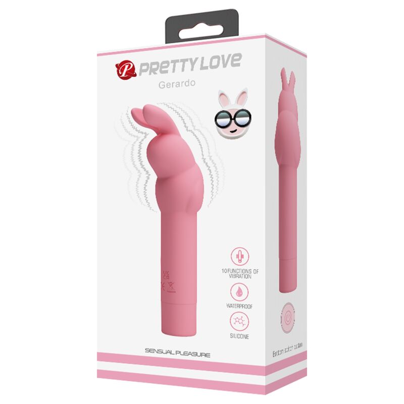 PRETTY LOVE VIBRADOR DE SILICONE COELHO ROSA GERARDO