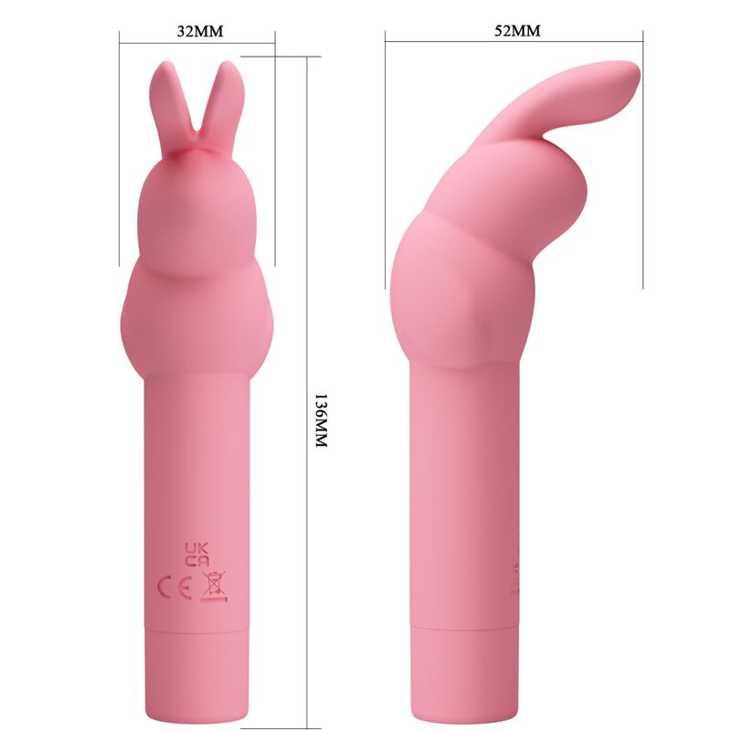 PRETTY LOVE VIBRADOR DE SILICONE COELHO ROSA GERARDO