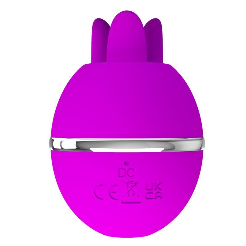 PRETTY LOVE VIBRADOR DE SILICONE REDONDO ROXO BOLA GEMINI