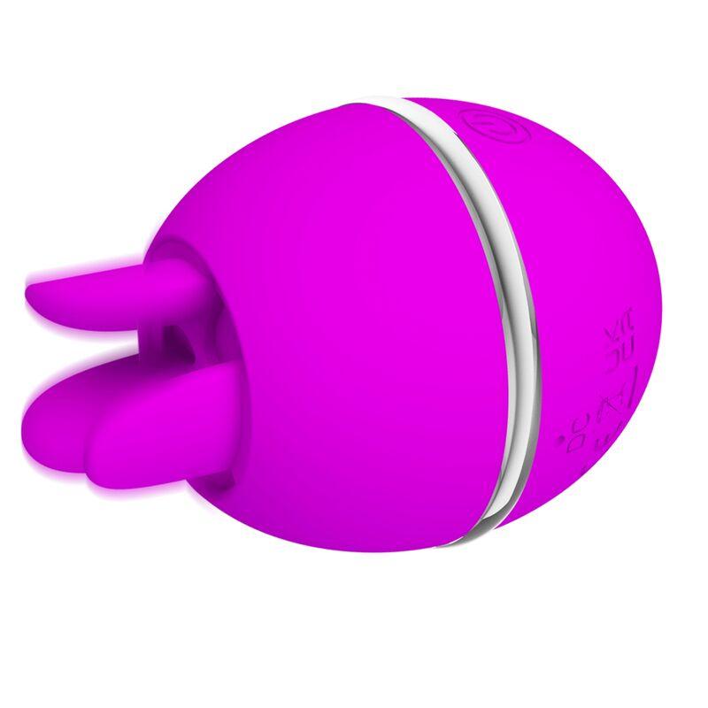 PRETTY LOVE VIBRADOR DE SILICONE REDONDO ROXO BOLA GEMINI