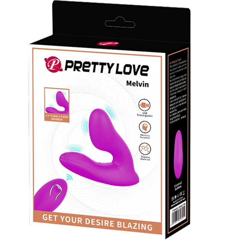 PRETTY LOVE MASSAGER MELVIN CLITORIS COM CONTROLE REMOTO