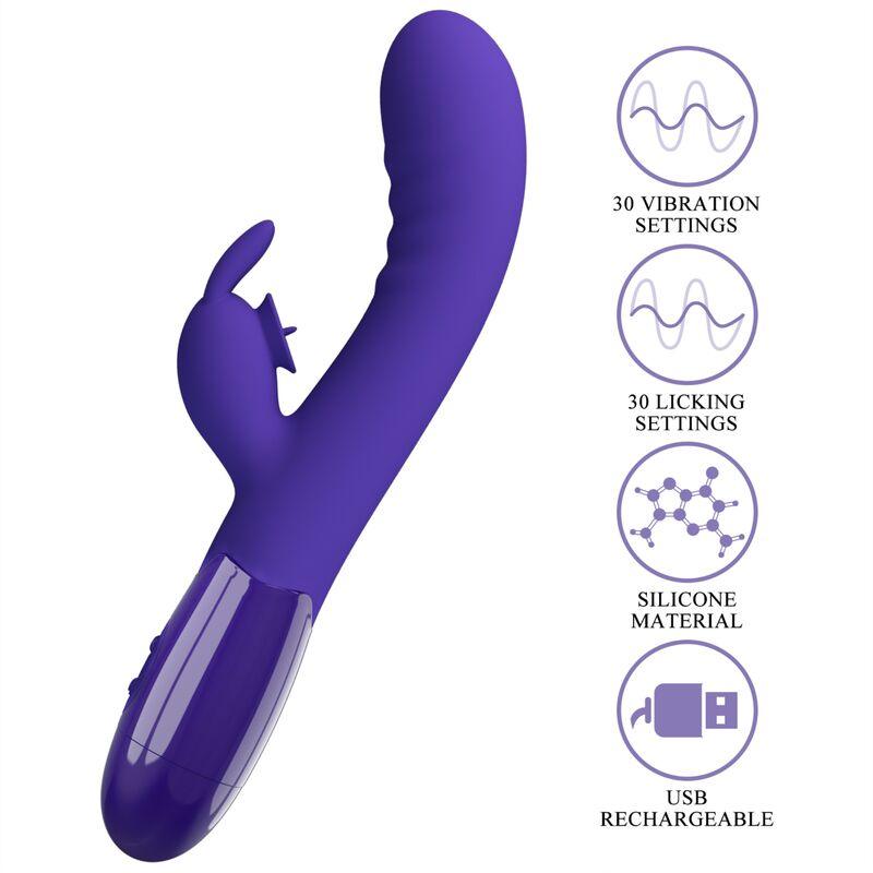 PRETTY LOVE VIBRADOR DE COELHO VIOLETA CERBERUS YOUTH