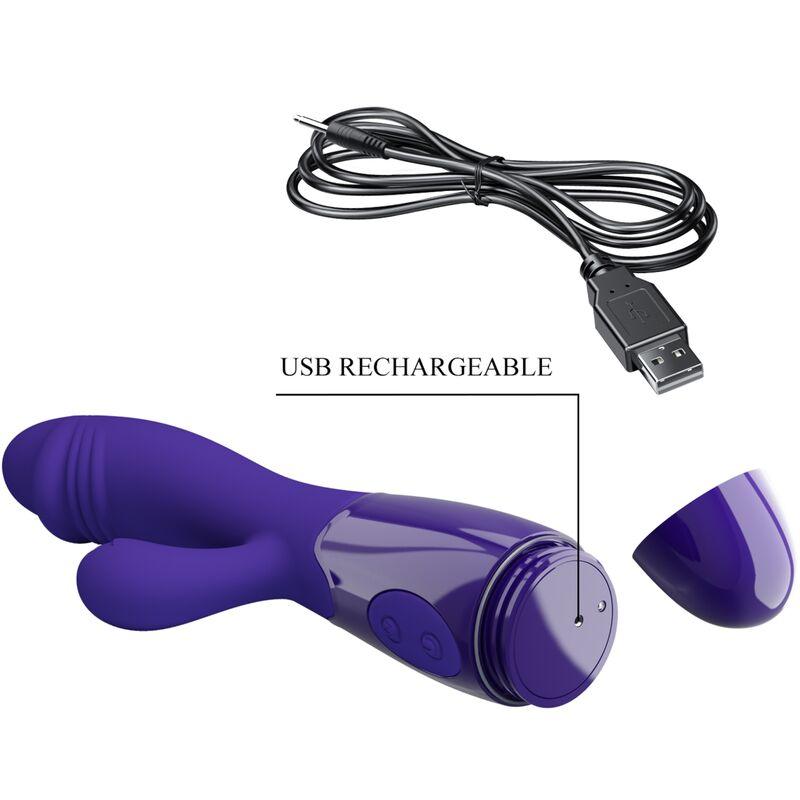 PRETTY LOVE VIBRADOR SNAPPY YOUTH E ESTIMULADOR DE PONTO G VIOLETA